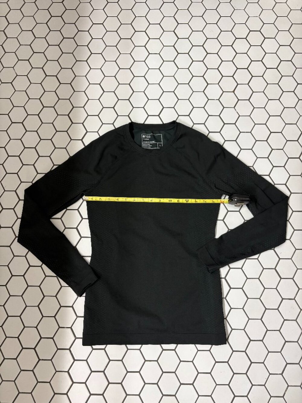 FIGS Salta Seamless Long Sleeve Underscrub Top Small Dark Gray